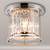 Torrington 3 Lamp 360mm Ceiling Light in Polished Nickel with Clear Crystals