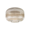 Atherington Pumpkin Shaped Ribbed Champagne Replacement Glass Shade
