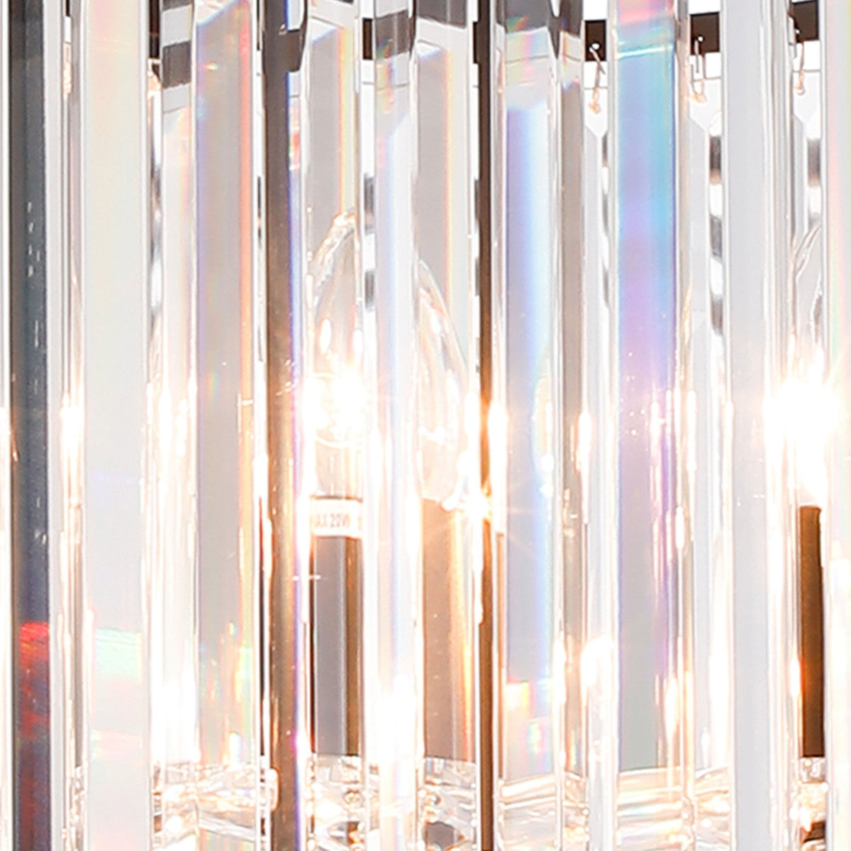 Torrington 6 Lamp 2 Tier Pendant in Satin Black with Clear Crystals