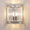 Torrington Wall Light in Polished Nickel with Clear Crystals