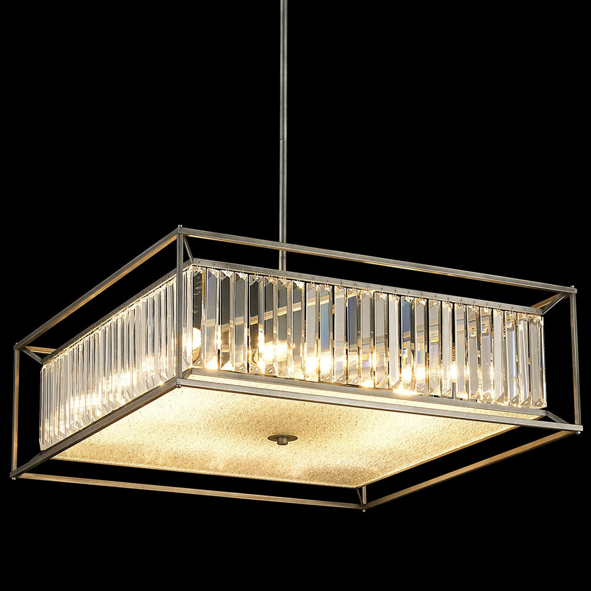 Ashbury Large Pendant or Semi Flush Light in Pewter
