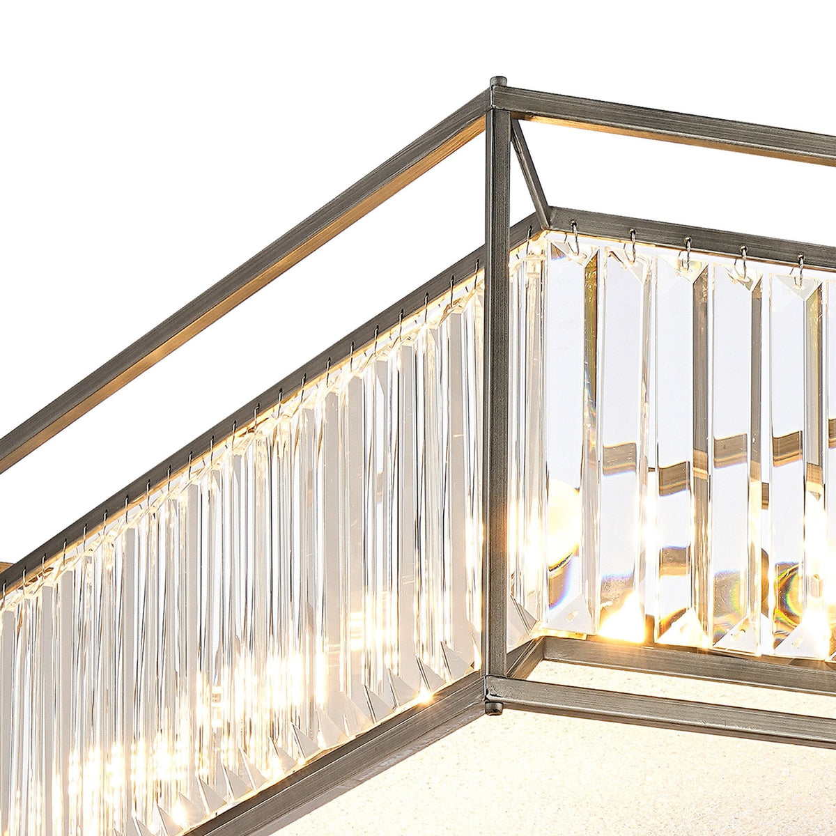 Ashbury Large Pendant or Semi Flush Light in Pewter