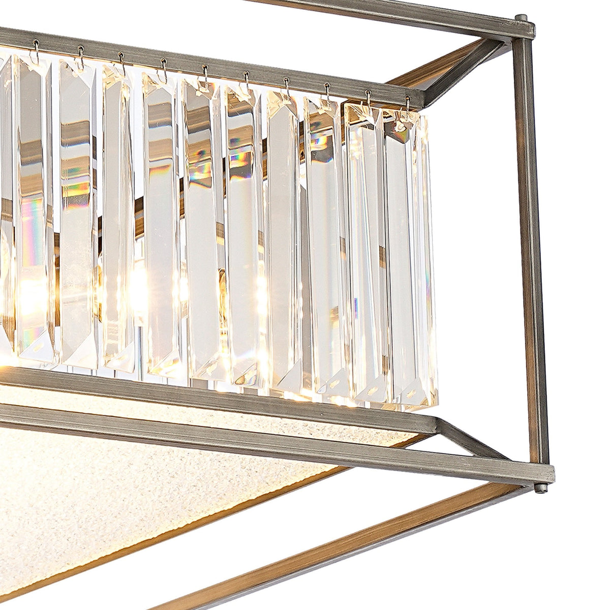 Ashbury Large Pendant or Semi Flush Light in Pewter