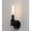 Ashill IP44 Bathroom Wall Light in Satin Black
