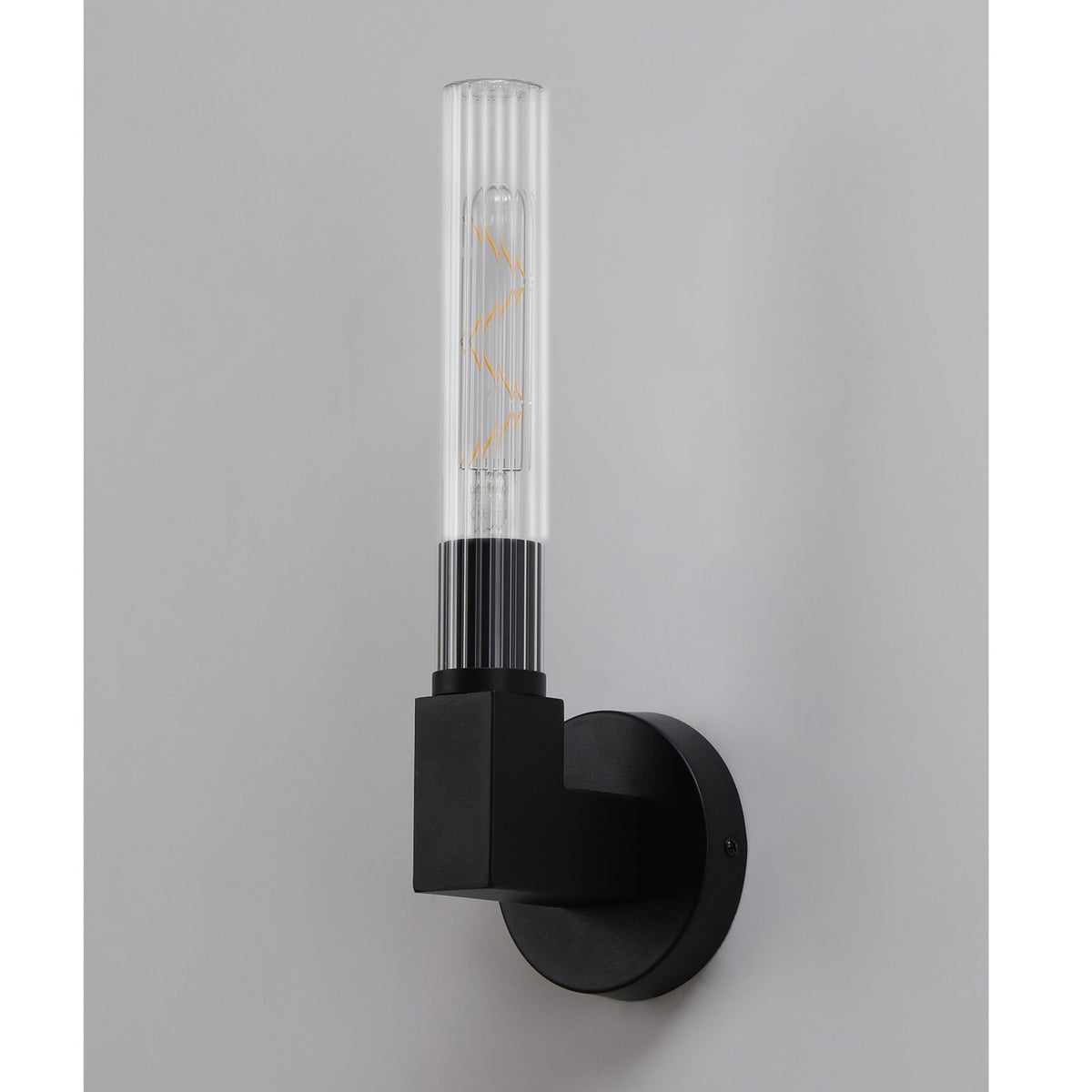 Lumiere Ashill IP44 Bathroom Wall Light in Satin Black