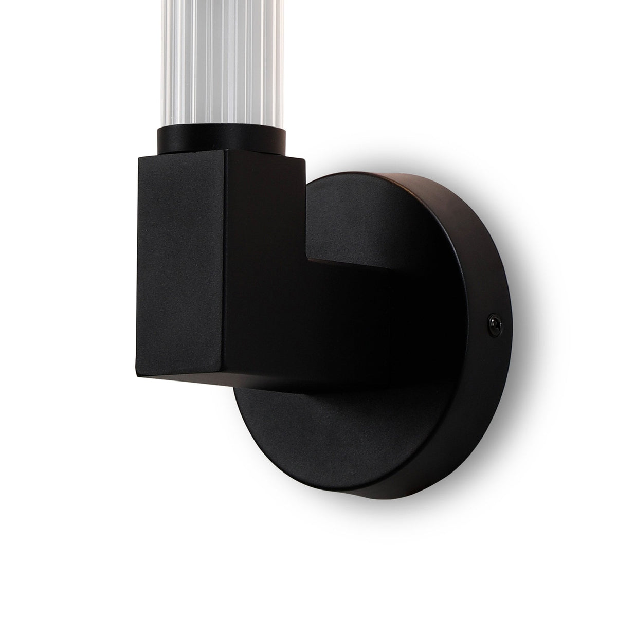 Ashill IP44 Bathroom Wall Light in Satin Black