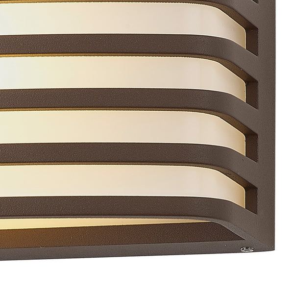 Babeny IP54 Exterior Wall Light in Matt Brown
