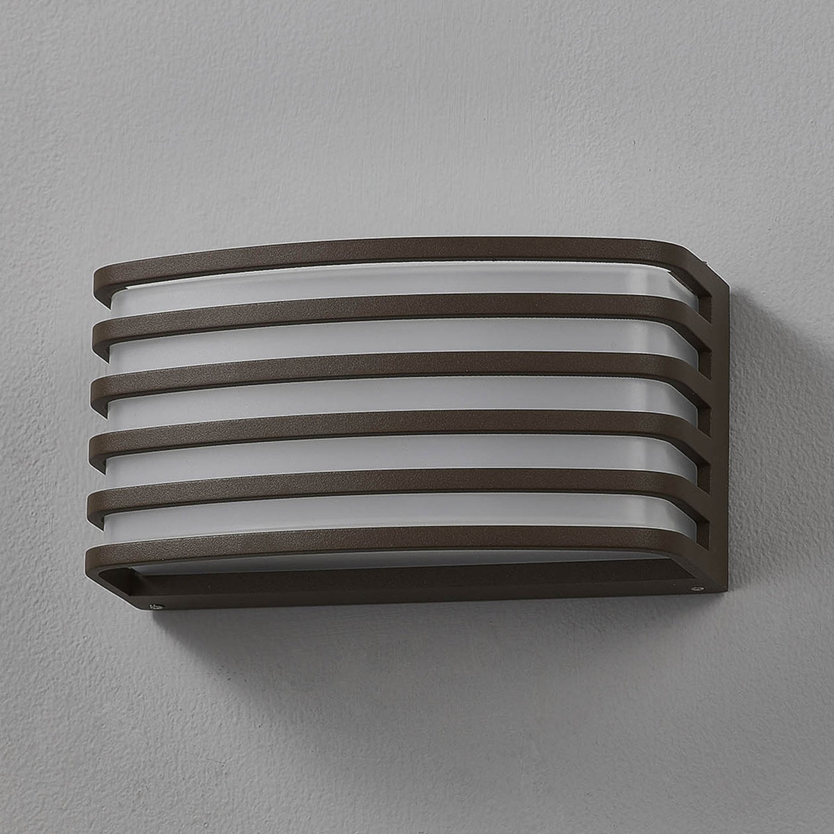 Babeny IP54 Exterior Wall Light in Matt Brown