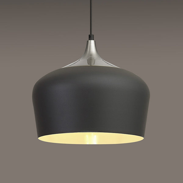 Dartington Pendant in Anthracite with Satin Nickel Detail