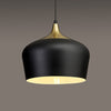 Dartington Pendant in Black with Gold Detail