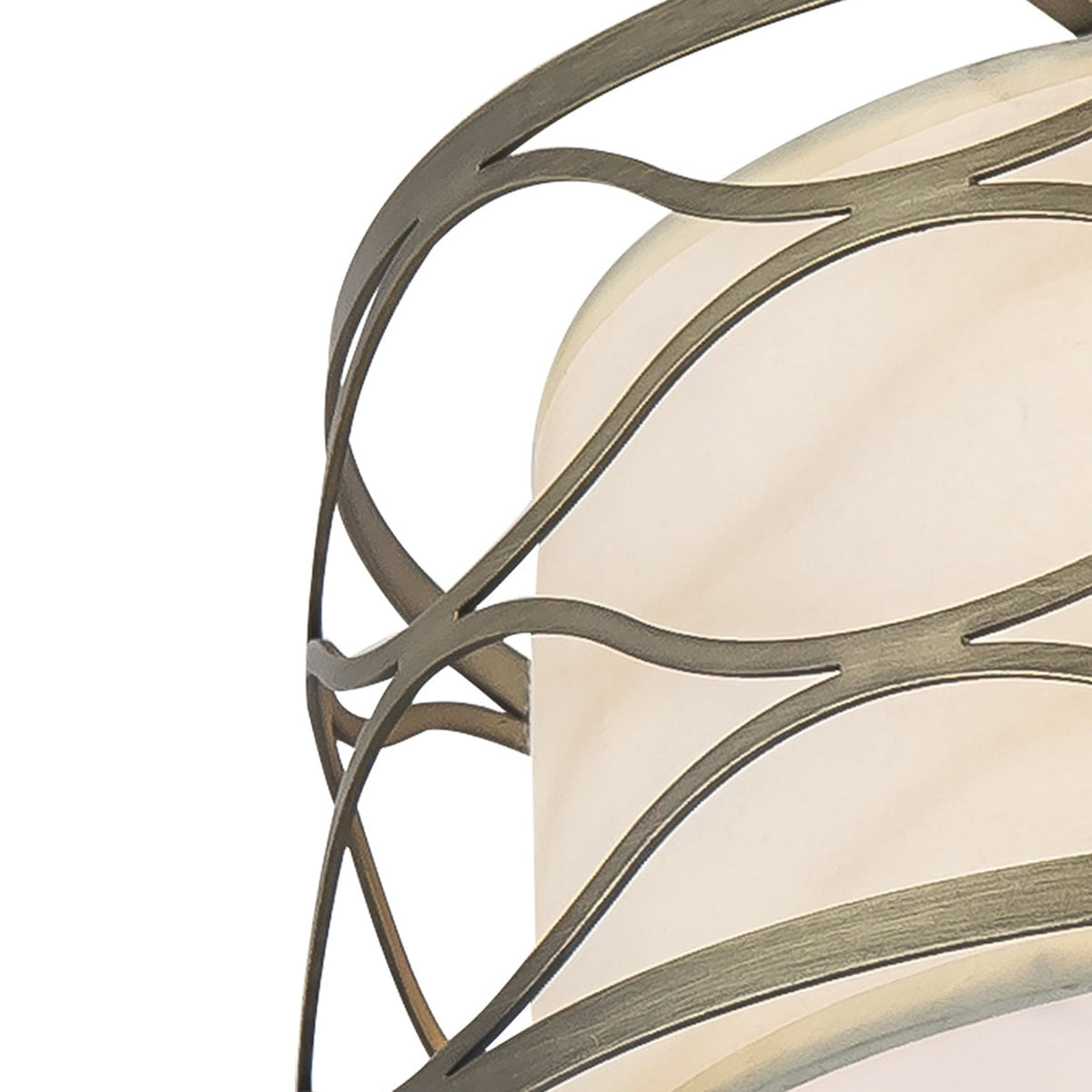 Cotleigh 405mm Pendant Convertible to Semi Flush Light in Aged Gold