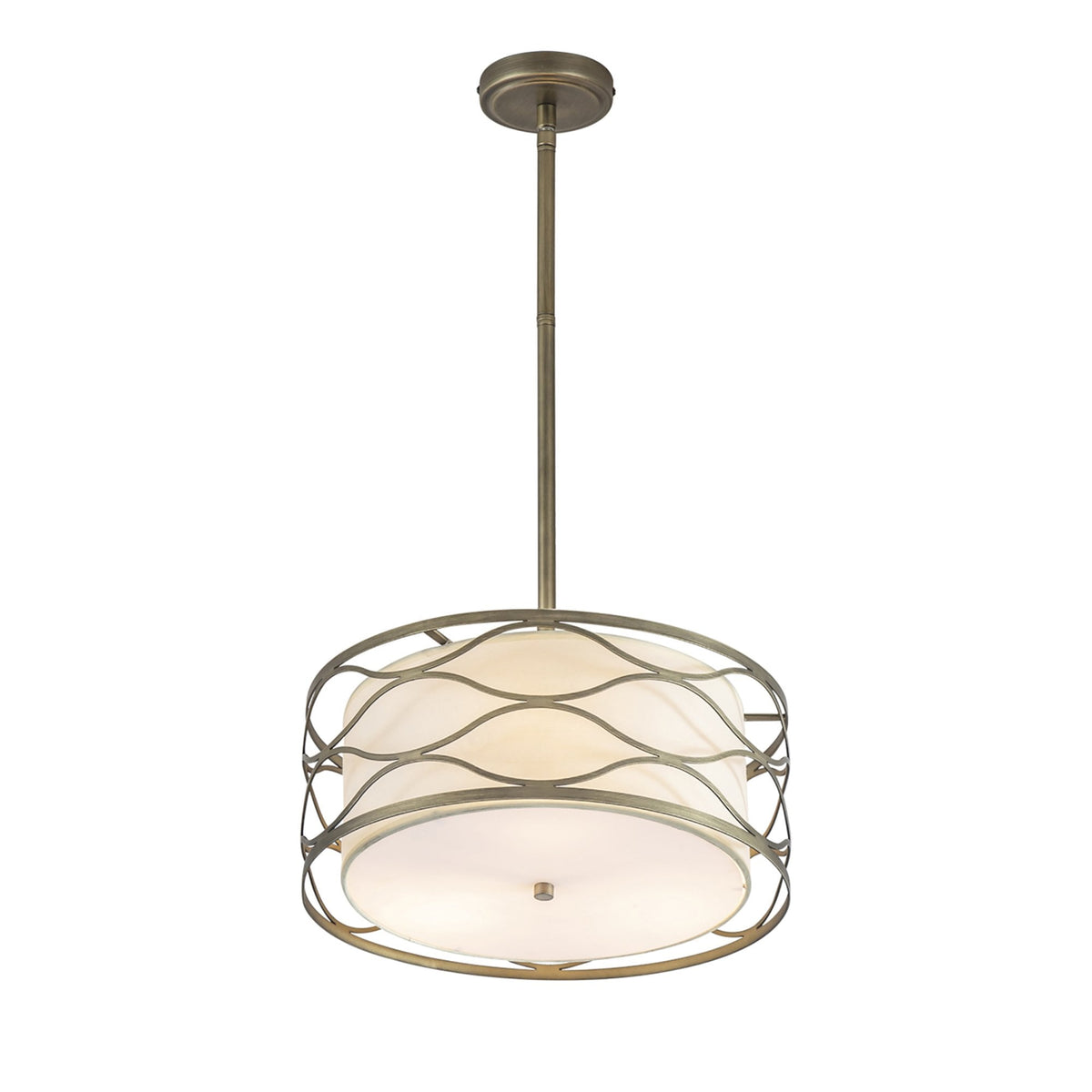Cotleigh 405mm Pendant Convertible to Semi Flush Light in Aged Gold