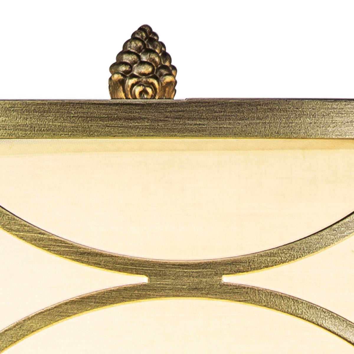 Cotleigh Table Lamp in Aged Gold & Cream Fabric Shade