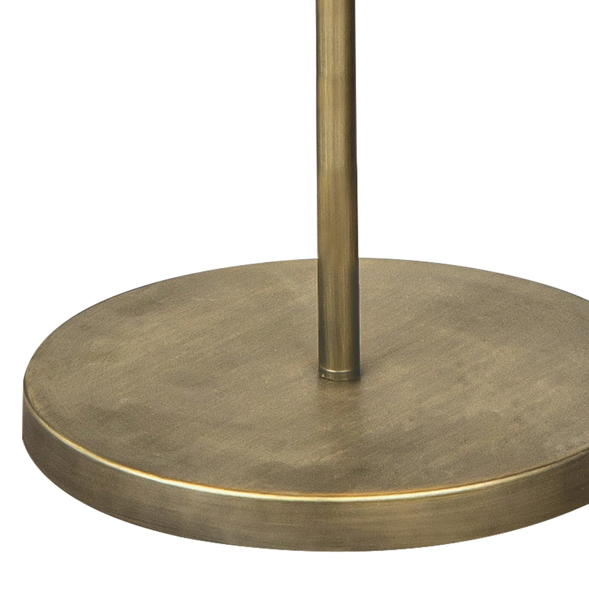 Cotleigh Floor Lamp in Aged Gold & Cream Fabric Shade