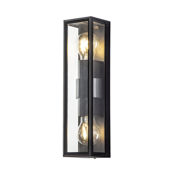 Honiton Twin Lamp IP65 Exterior Wall Light in Anthracite