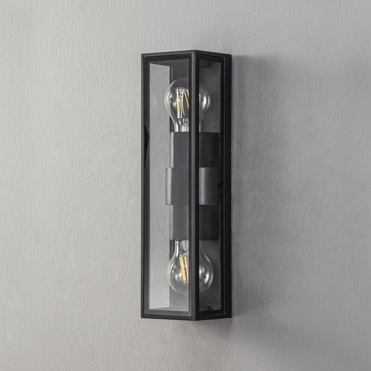 Honiton Twin Lamp IP65 Exterior Wall Light in Anthracite