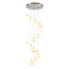Shute 16lt Pendant in Satin Nickel & Opal Glass