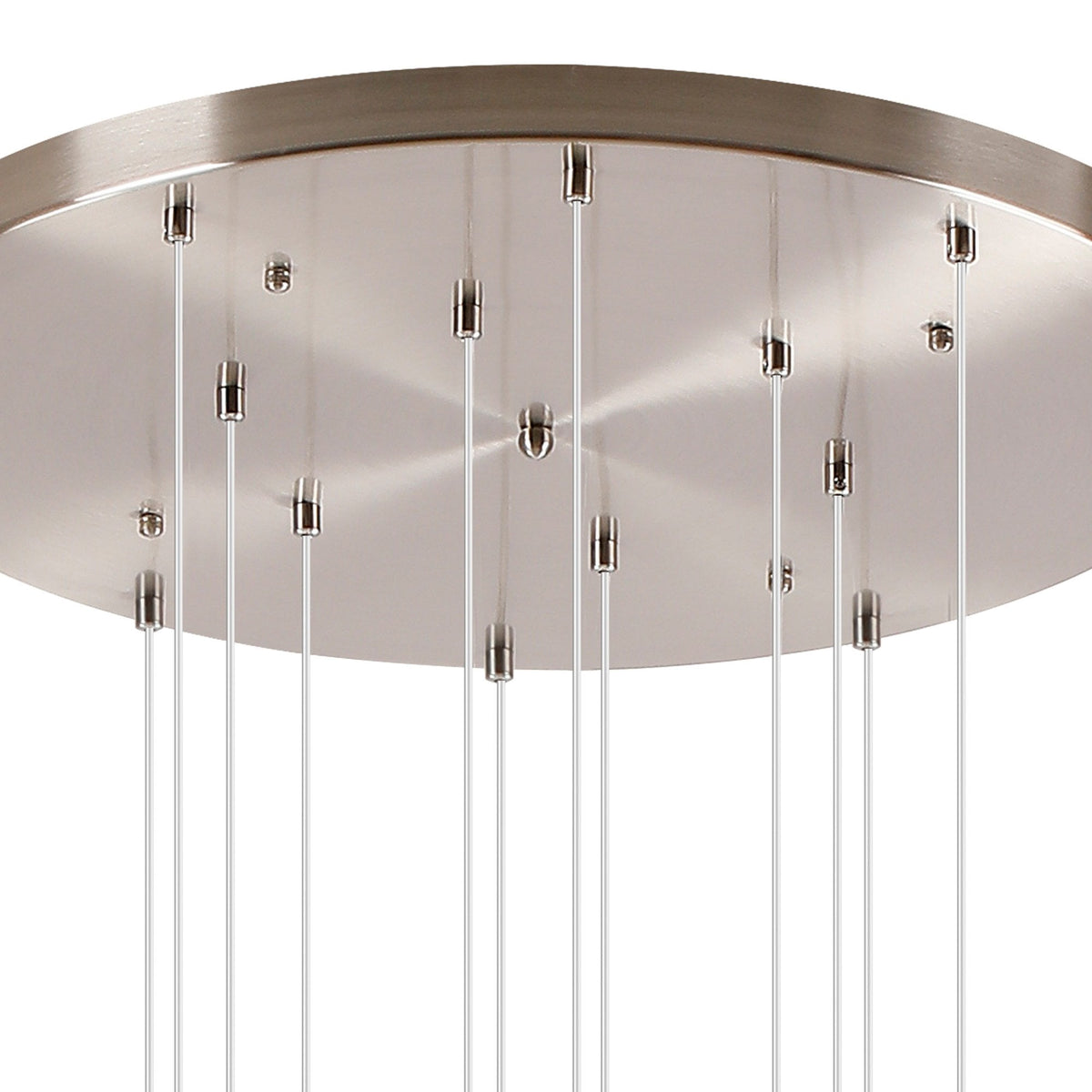 Shute 16lt Pendant in Satin Nickel & Opal Glass