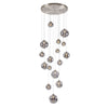 Shute 16lt Pendant in Satin Nickel & Smoked Plated Glass