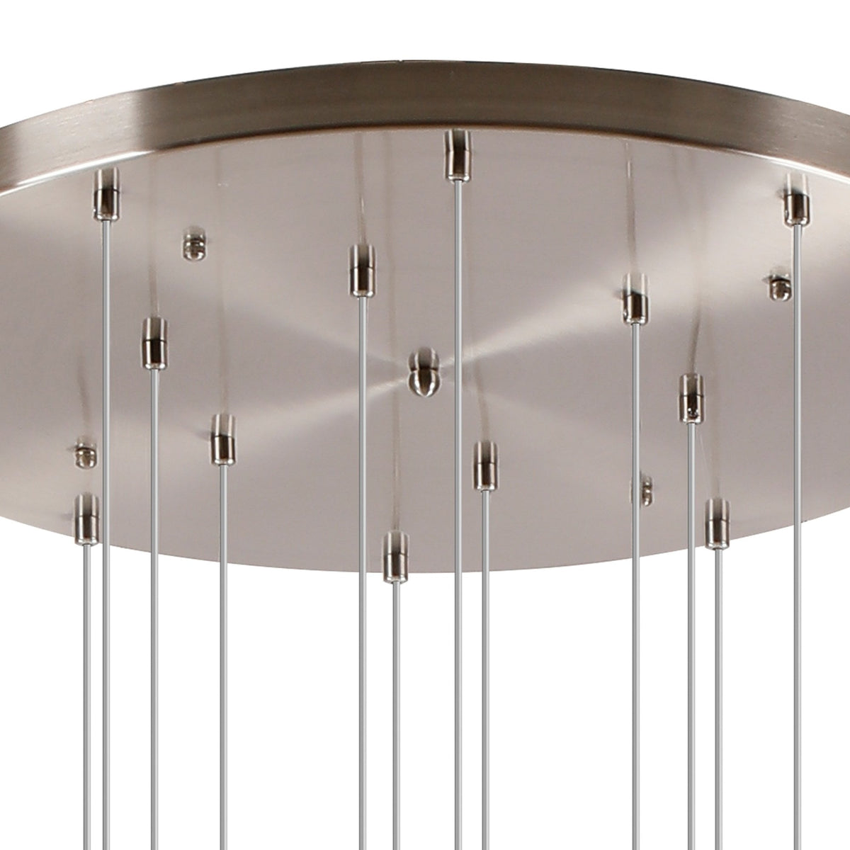 Shute 16lt Pendant in Satin Nickel & Smoked Plated Glass