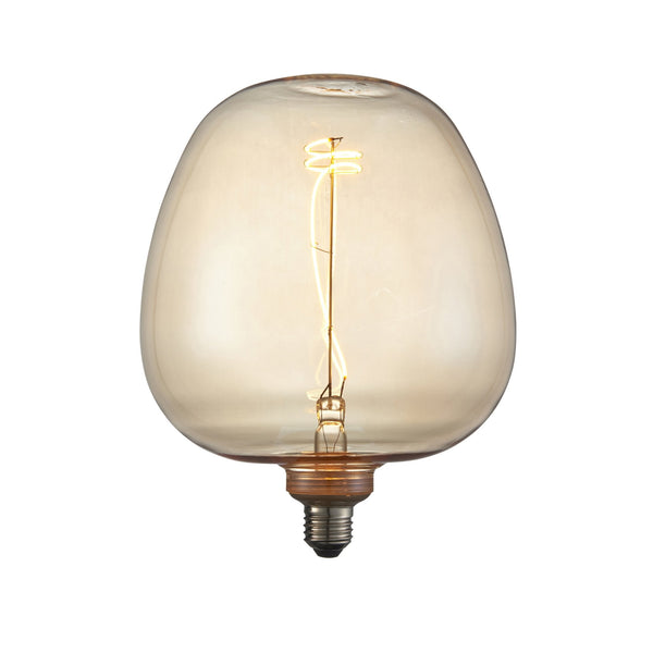 E27 Amber Swirl Filament Extra Warm White LED 4W 320lm 2000K