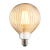 E27 Extra Warm White Ribbed Amber LED Globe 4W 2000K 400lm