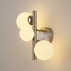 Shute 3lt Wall Light in Satin Nickel & Opal Glass