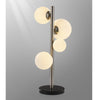 Shute 4lt Table Lamp in Satin Nickel & Opal Glass