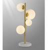 Shute 4lt Table Lamp in Satin Gold & Opal Glass