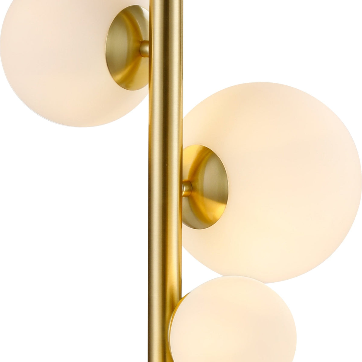 Shute 4lt Table Lamp in Satin Gold & Opal Glass