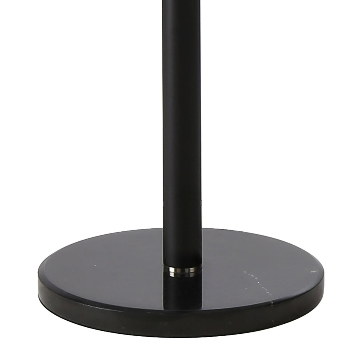 Shute 11lt Floor Lamp in Satin Black & Chrome Plated Glass