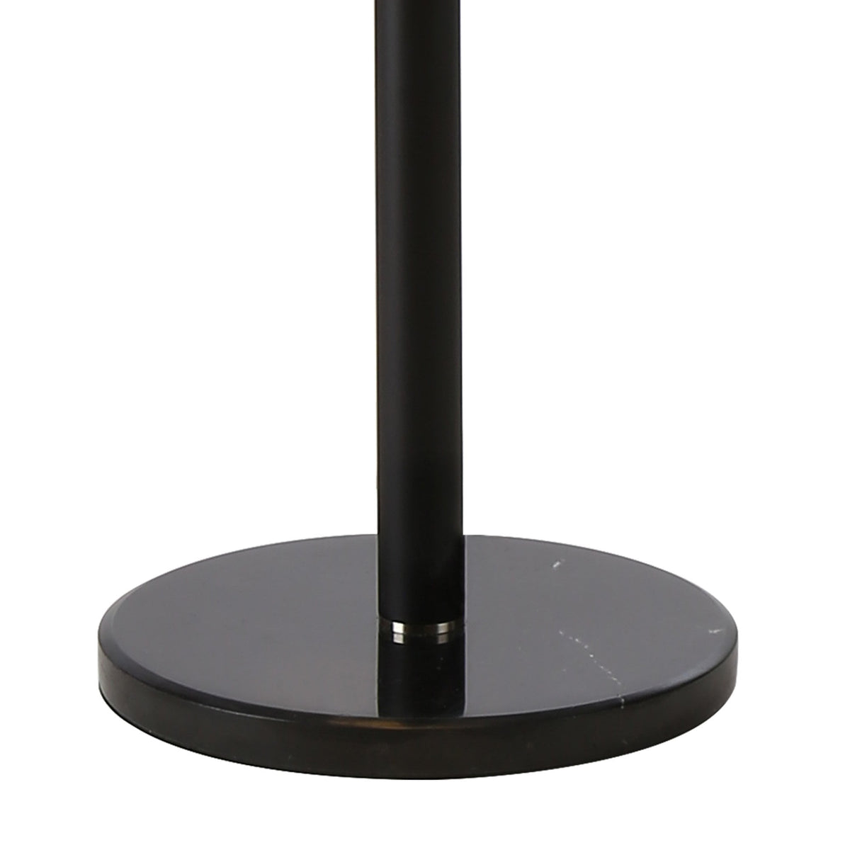 Shute 11lt Floor Lamp in Satin Black & Opal Glass