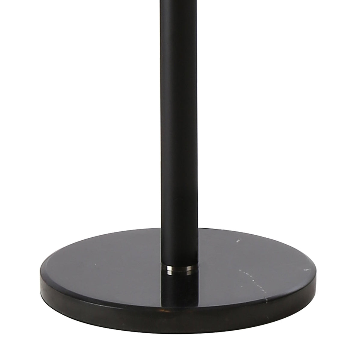 Shute 11lt Floor Lamp in Satin Black & Smoked Plated Glass