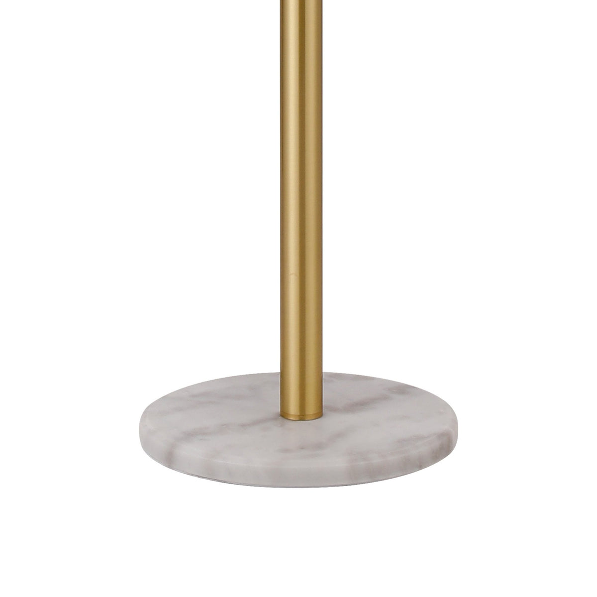 Shute 11lt Floor Lamp in Satin Gold & Chrome Plated Glass
