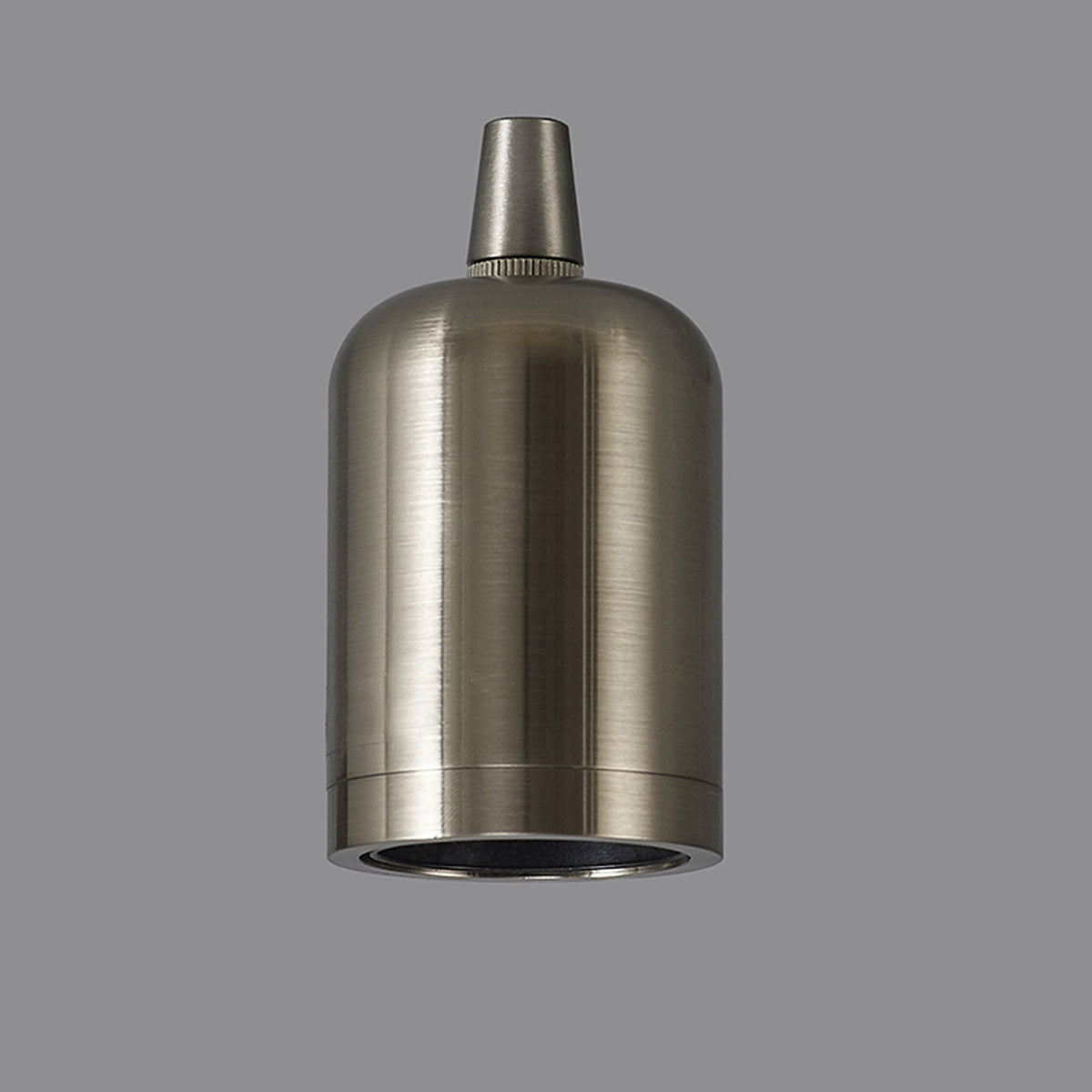 Abode Lampholder & Deeper Shade Ring in Brushed Nickel