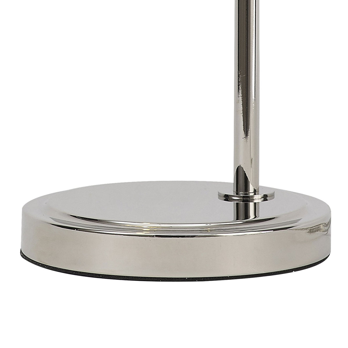 Stowford Table Lamp in Polished Nickel & Clear Prismatic Glass