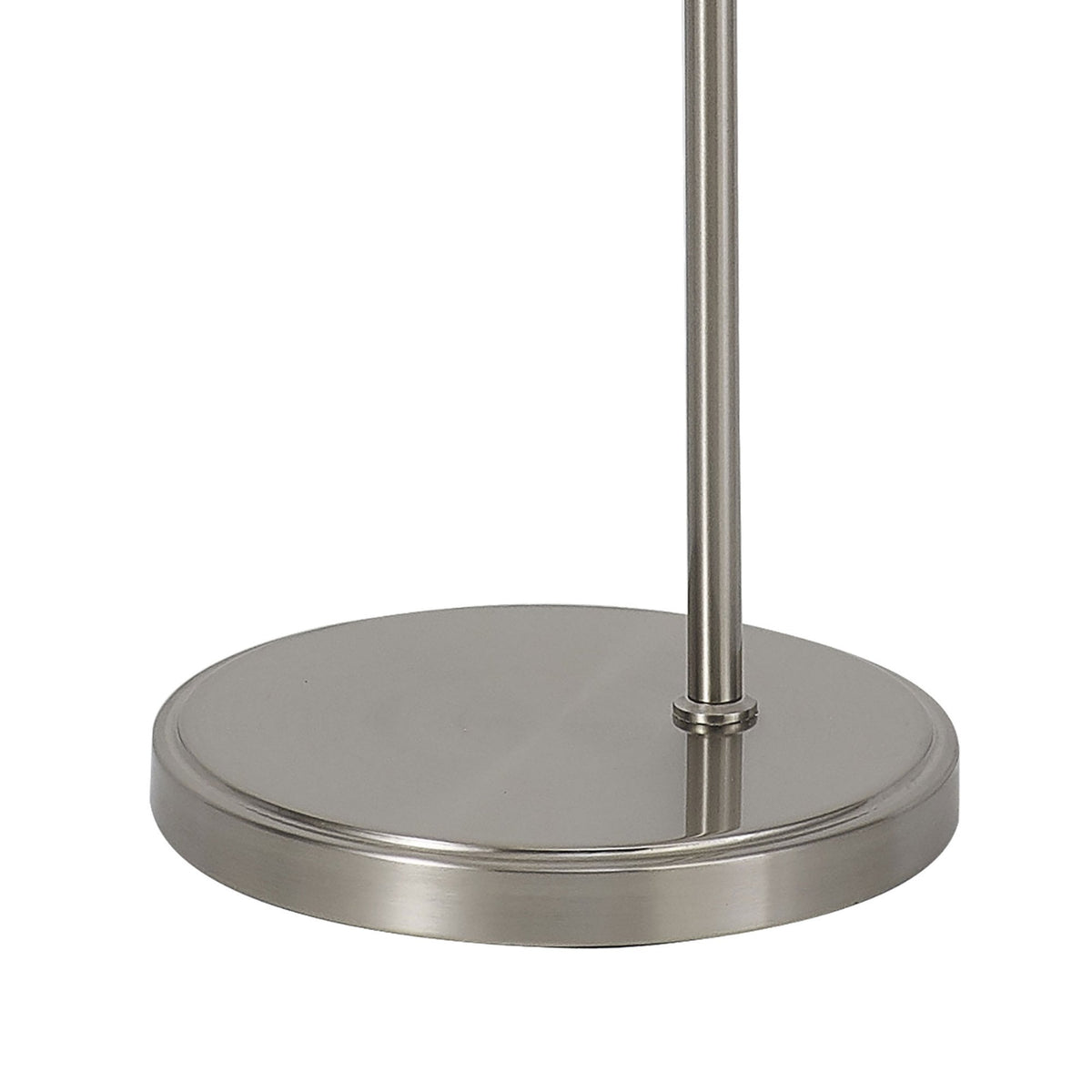 Stowford Floor Lamp in Satin Nickel & Frosted Prismatic Glass