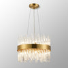 Kelly Ten Light Pendant in Brass & Clear Glass