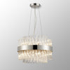 Kelly Ten Light Pendant in Polished Nickel & Clear Glass