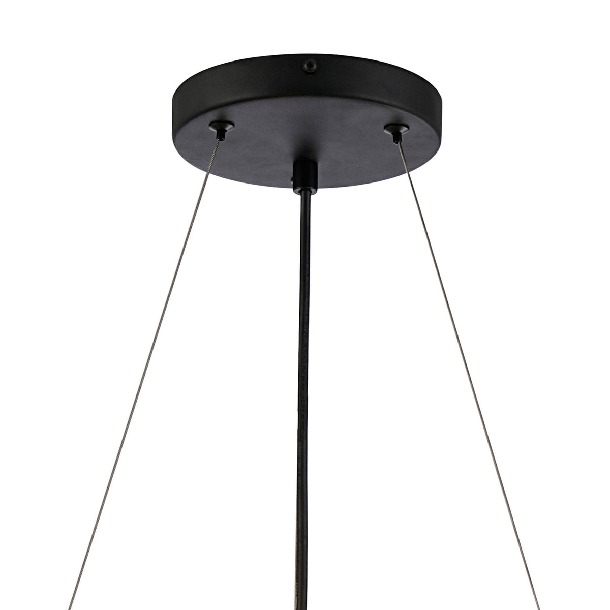 Kelly Eighteen Light Pendant in Satin Black & Smoke Glass