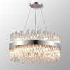 Kelly Eighteen Light Pendant in Polished Nickel & Clear Glass