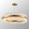 Kelly Thirty Two Light Pendant in Brass & Clear Glass