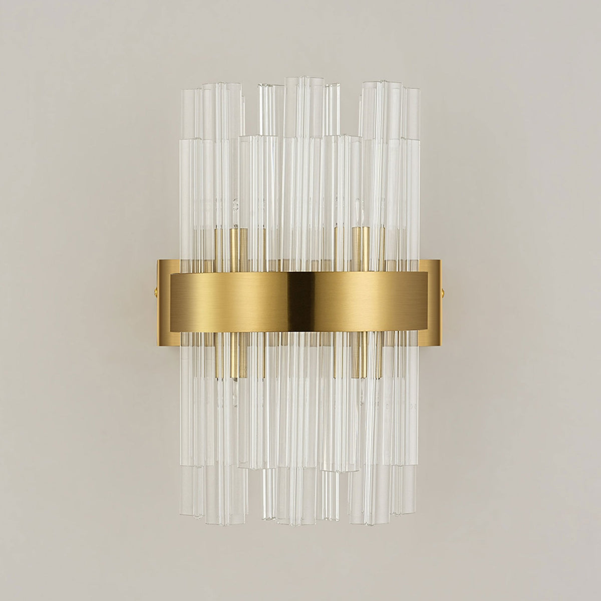 Kelly 300mm Wall Light in Brass & Clear Glass