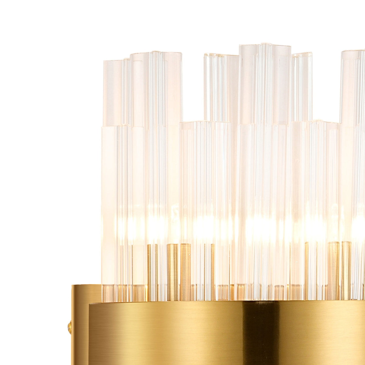 Kelly 300mm Wall Light in Brass & Clear Glass