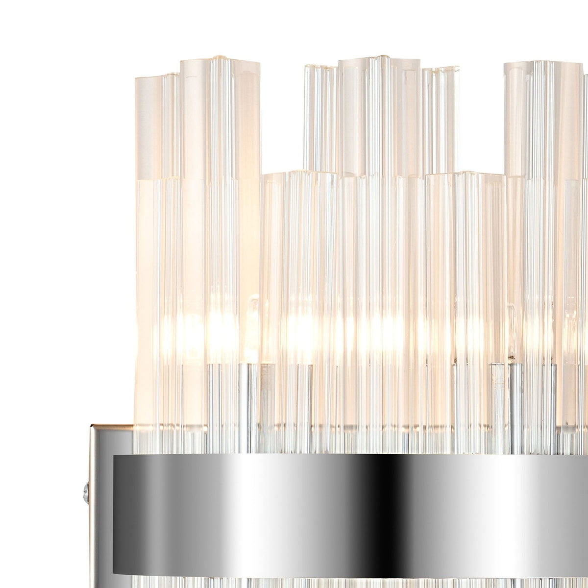 Kelly 300mm Wall Light in Polished Nickel & Clear Glass