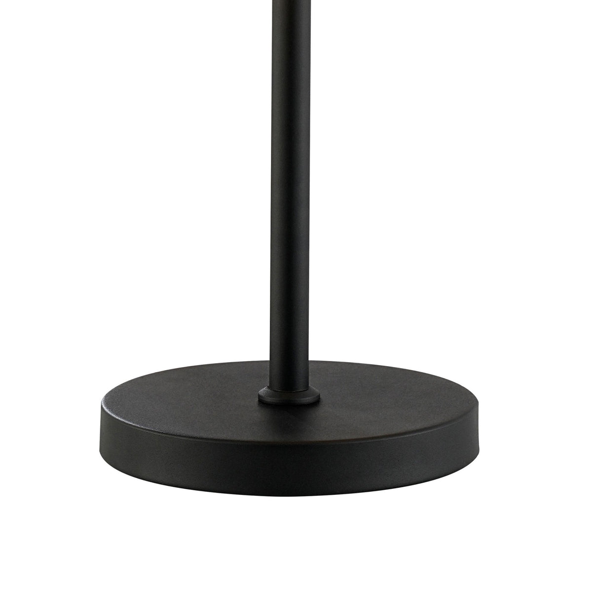 Kelly Table Lamp in Satin Black & Amber Glass