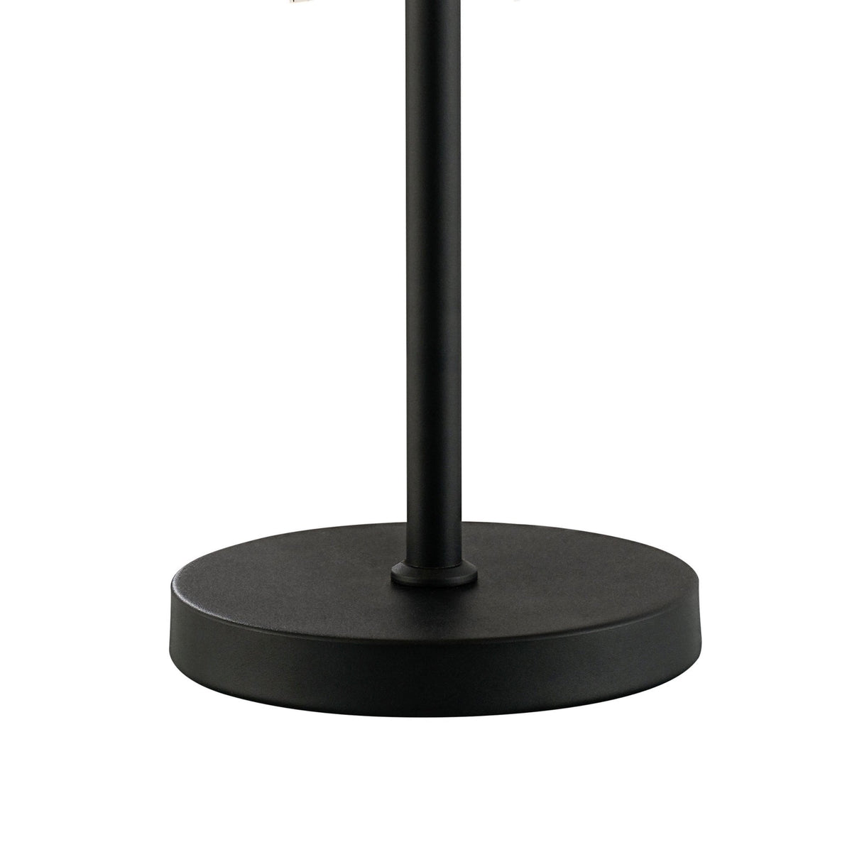 Kelly Table Lamp in Satin Black & Clear Glass