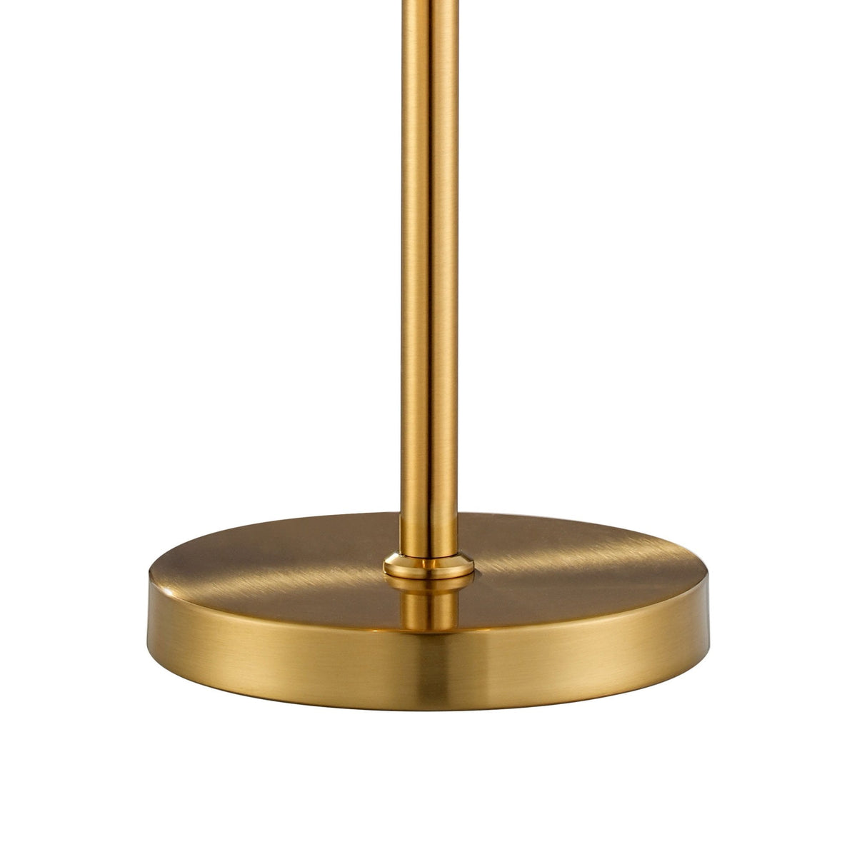 Kelly Table Lamp in Brass & Amber Glass