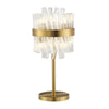Kelly Table Lamp in Brass & Clear Glass