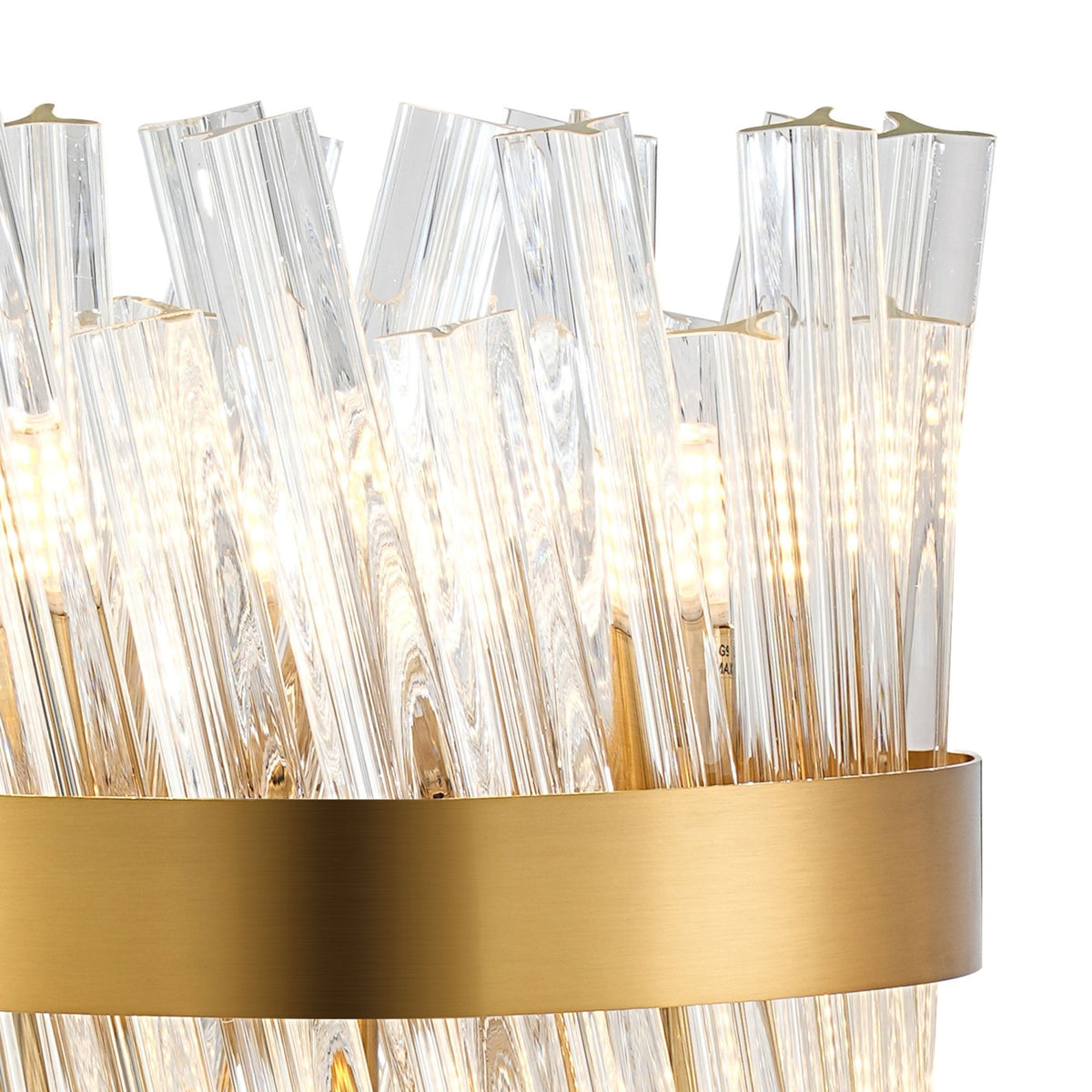 Kelly Table Lamp in Brass & Clear Glass